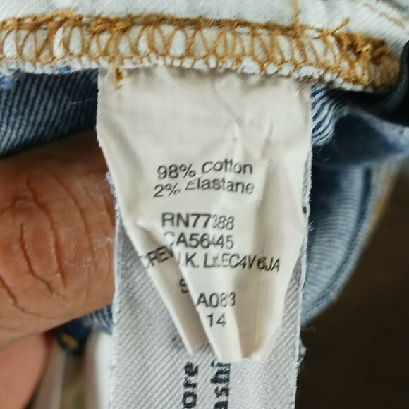 J Crew Low Rise Indigo Cut Off Jean Shorts 24 - Picture 6 of 6